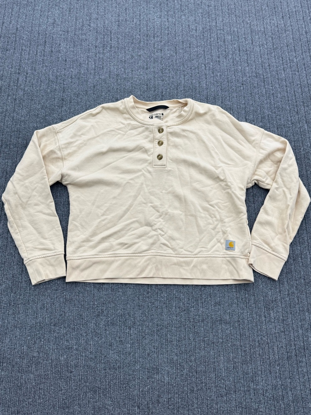 Carhartt 1/4 Button Crewneck Medium